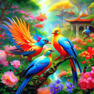 Птицы и цветы - красивые картинки (100 фото) - KLike.net