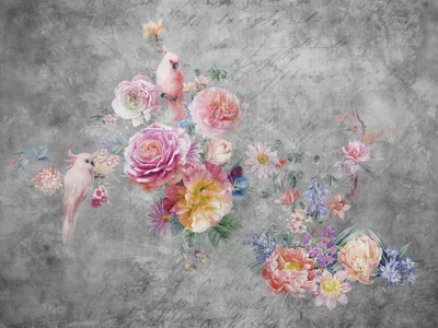 Очень красивые птицы, цветы, Замок, …» — создано в Шедевруме