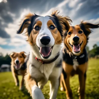 Красивые собаки шпицы» — создано в Шедевруме