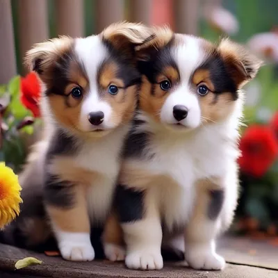 Собачки , щенята , маленькие,красивые» — создано в Шедевруме
