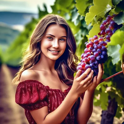 Красивый виноград» — создано в Шедевруме
