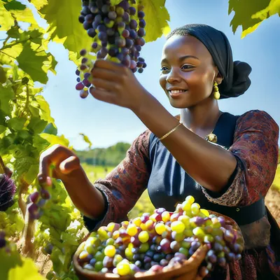 Красивая девушка с виноградом Stock Photo | Adobe Stock