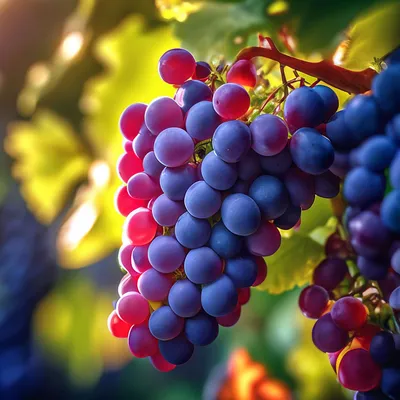 Плантация винограда,красивые красные …» — создано в Шедевруме