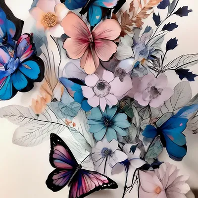 Векторная иллюстрация красочные красивые бабочки украшения в разных  ракурсах PNG , бабочка, цвет, декоративные картины PNG картинки и пнг PSD  рисунок для бесплатной загрузки