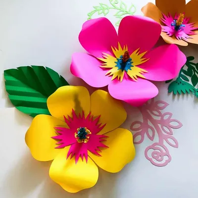 Красивые цветы из бумаги: 800 фото, схем и шаблонов