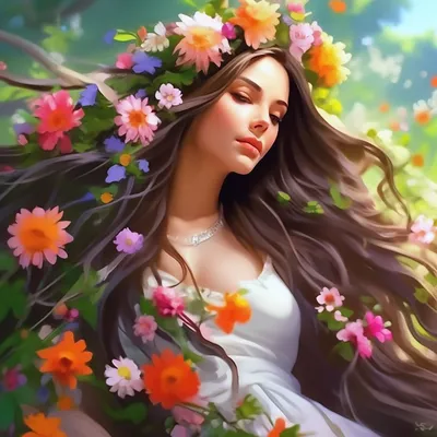 Красивой женщине красивые цветы- Скачать бесплатно на otkritkiok.ru
