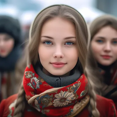 Самые красивые девушки в России» — создано в Шедевруме