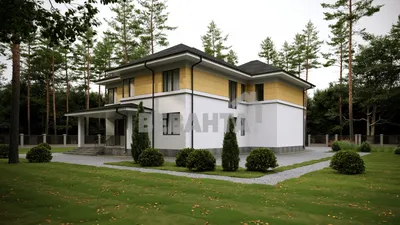 526A «Невский стиль» - проект двухэтажного дома из кирпича, в стиле  эклектика: цена | Купить готовый проект с фото и планировкой