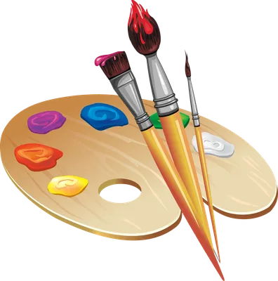 Кисти,краски и цветные карандаши для рисования Stock Photo | Adobe Stock