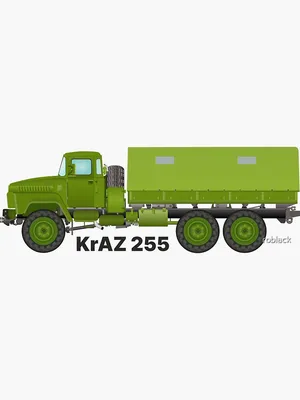 KRAZ 255\" Sticker for Sale by roblack | Redbubble