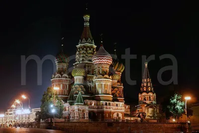 Фотообои Ночной кремль на стену, Арт. 4-203 купить в интернет-магазине,  цены в Мастерфресок