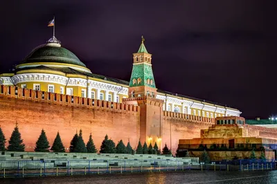 Фотообои Вечерний Кремль на стену, Арт. 4-265 купить в интернет-магазине,  цены в Мастерфресок