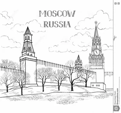 Рисунок кремля карандашом - 61 фото