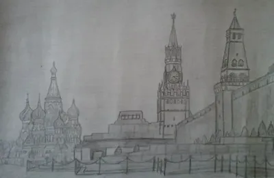Нижегородский кремль рисунок карандашом - 74 фото