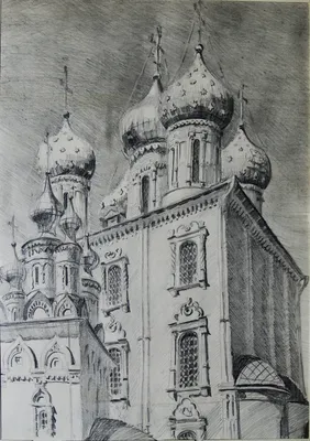 Рисунок кремль для детей карандашом - 58 фото