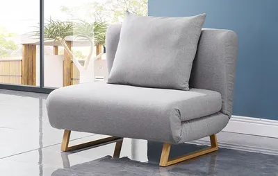 Кресло-кровать Rosy, серый/без принта | Купить по выгодной цене в  интернет-магазине iModern.ru