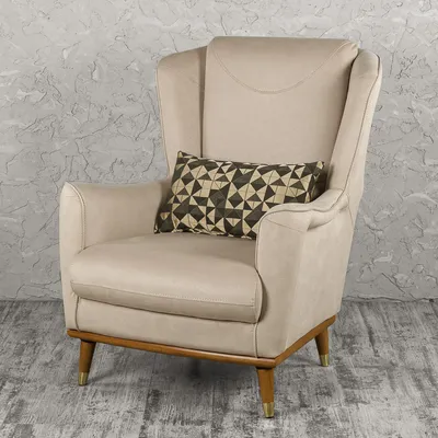 Кресло с высокой спинкой | мягкое каминное кресло с подлокотниками