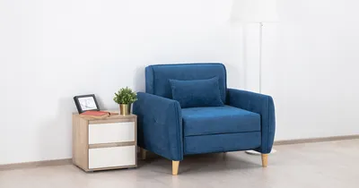 Кресло и оттоманка в стиле Husk, бирюзовый | Купить по выгодной цене в  интернет-магазине iModern.ru
