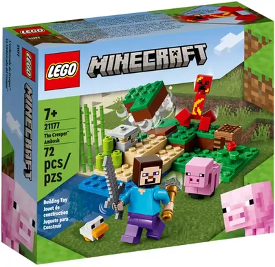 Конструктор LEGO® Minecraft® Засада Крипера 21177, 72 шт. - 1a.ee