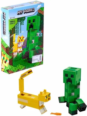 Мягкая игрушка Крипер Minecraft - Диапазон вязаной радости
