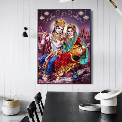 Новая картина. Радха Кришна на качелях ⚘ | Художник Мукунда Мурари дас |  ВКонтакте