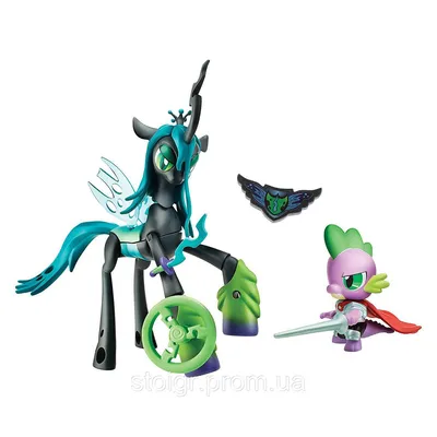 My Little Pony Queen Chrysalis Spike Dragon Королева Кризалис и дракон  Спайк (ID#705145739), цена: 3195 ₴, купить на Prom.ua