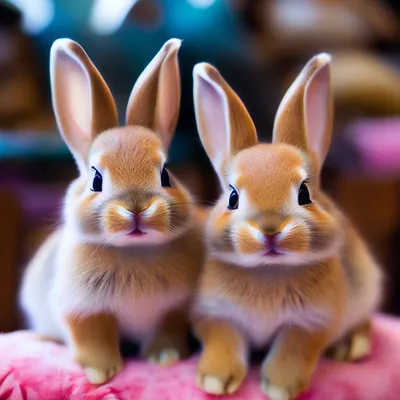Милые кролики» — создано в Шедевруме