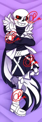 Underverse / XTale Cross Sans Dakimakura | loadingcrewcrafts