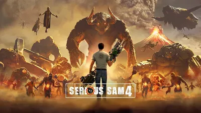 Купить постер (плакат) Serious Sam — Крутой Сэм на стену