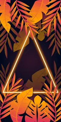 Крутые неоновые тропические листья телефона обои Фон Обои Изображение для  бесплатной загрузки - Pngtree