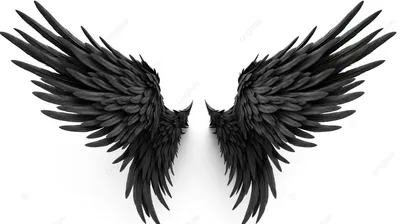 Красивый мужчина+черные крылья демона…» — создано в Шедевруме