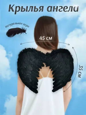 Крылья ангела черные купить
