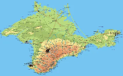 Карта Республики Крым -