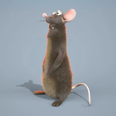 Забавная мультяшная крыса (мех) 3D Модель $110 - .max .fbx .obj .3ds -  Free3D
