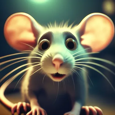 Симпатичные смешные крысы на деревянном столе на цветном фоне :: Стоковая  фотография :: Pixel-Shot Studio