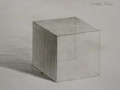 Рисунок куб - 76 фото