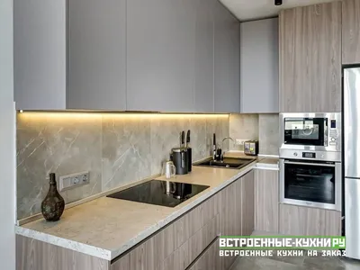Белая кухня в стиле минимализм №05 - Закажите на АРСИ-Хоум | СПб и  Ленобласть