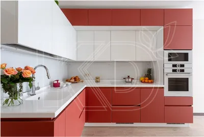 Дизайн красивой угловой кухни в современном стиле - варианты оформления и  планировки - IDM Eterno