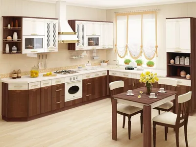 Проект угловой кухонный гарнитур без ручек в современном стиле от компании  «KiT» в Иркутске | «KiT кухни и шкафы»