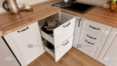 Кухонный гарнитур угловой Бостон 13 (ширина 167х241 см) от производителя —  DaVita-мебель