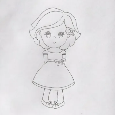 Рисунок куклы карандашом для срисовки - 47 фото