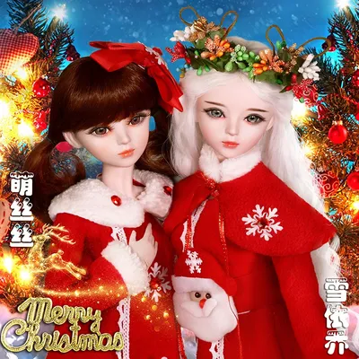 1/3 BJD Doll with Outfit Christmas Dress with Shoes Wigs Makeup Dolls -  China BJD Dolls and 60cm Dolls price | Made-in-China.com