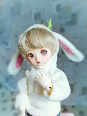 Custom doll Wig for Minifee 1/4 BJD Dolls- \"TAN CAPS\" 6-7\" head size o –  ZaZou Dolls