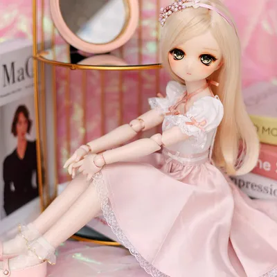 DollHearts」Basic Pink Dress (MSD/MDD Chubby l 1/4) BJD Outfit Only |  Dollection