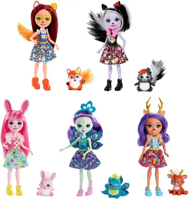 Enchantimals Dolls Figures Lot of 8 6\" Tall Mattel | eBay