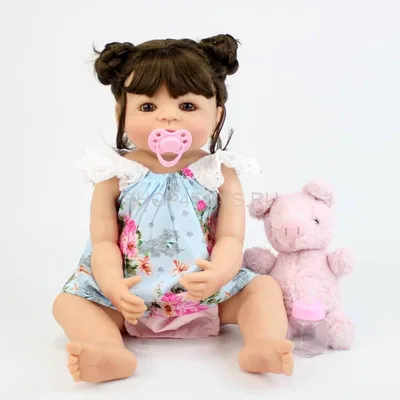 Кукла Реборн для девочек 50 см, силиконовая, большая мягкая игрушка, пупс  Reborn Baby купить по низким ценам в интернет-магазине Uzum (877293)