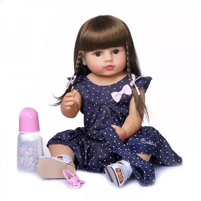 Купить Кукла реборн Reborns Реборн P-471, 56 см аксессуары в комплекте,  руки и ноги подвижные, ручная работа в Алматы – Магазин на Kaspi.kz