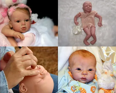 Купить Силиконовая Коллекционная Кукла Реборн Reborn Девочка Лиза (  Виниловая Кукла ) Высота 55 см