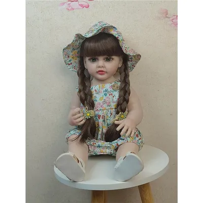 Силиконовая Коллекционная Кукла Реборн Reborn Девочка Аля ( Виниловая Кукла  ) Высота 55 См — Купить на BIGL.UA ᐉ Удобная Доставка (1724096579)