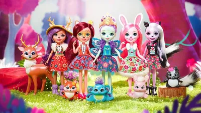 Набор кукол Enchantimals Брейли Миша и Бэннон Миша с питомцами Mattel GYJ07